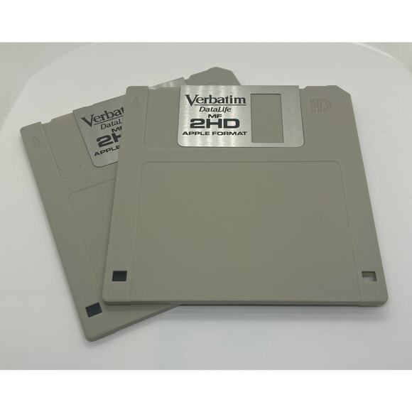 Apple Format 3.5” Floppy Disk Vintage Verbatim DataLife 2HD - Picture 1 of 5